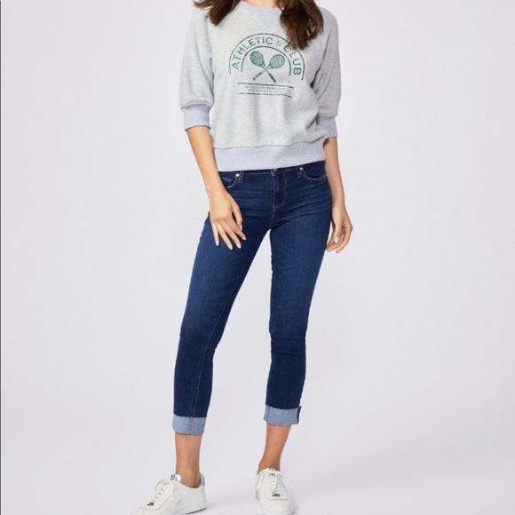 Paige Skyline Crop Jeans. 27 - Picture 6 of 7